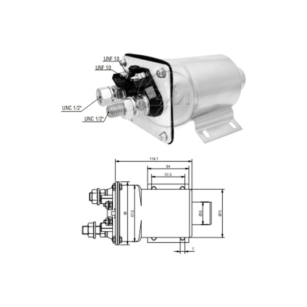 ZM 950 Marş Otomatiği 24V 40MT - 50MT İş Makinesi - Ağır Hizmet SDE-0950 - SS-1871