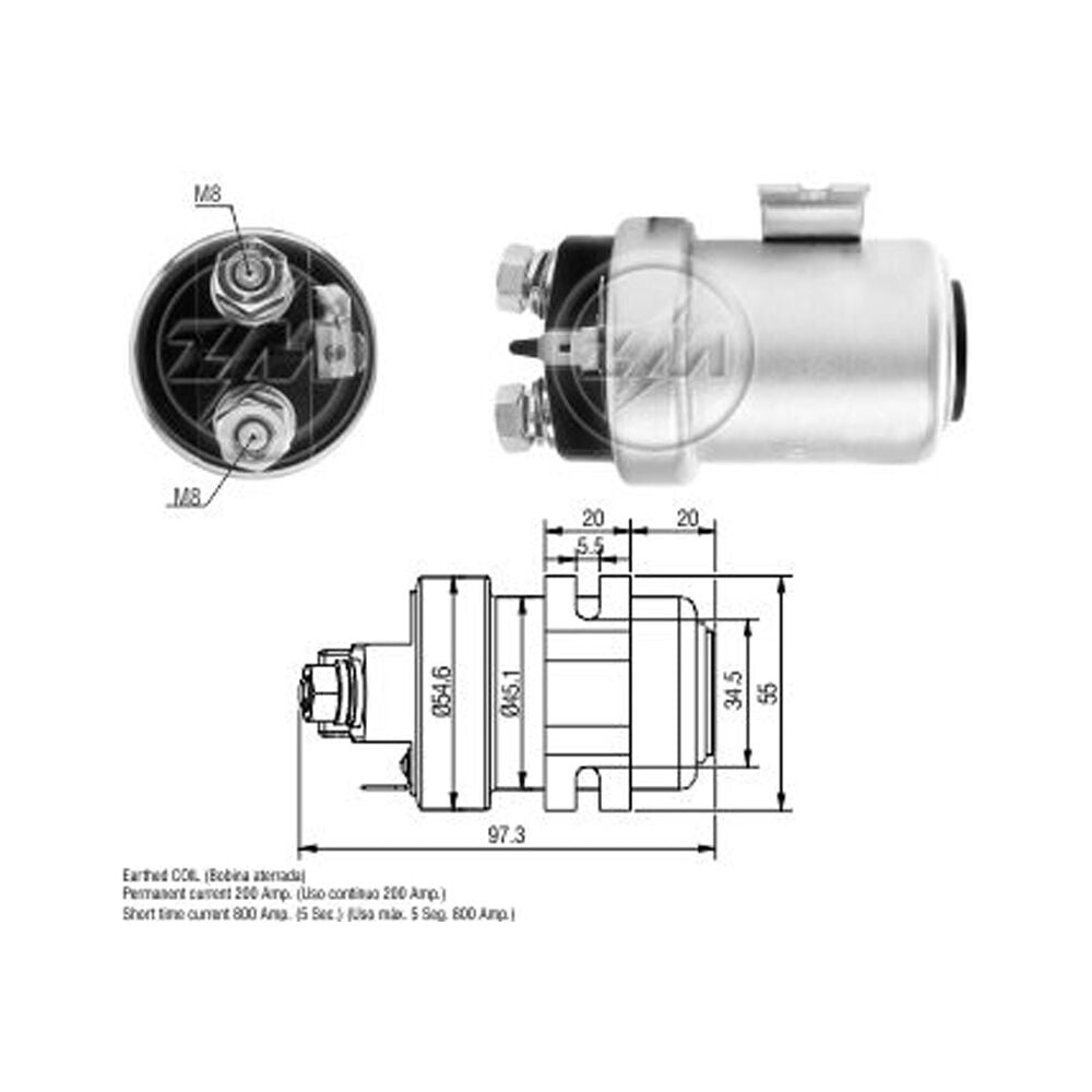 ZM 406 Marş Ara Otomatiği 24V 200 Amper Universal Tip Kamyon - Otobüs - İş Makinesi - Traktör - Forklift - Marine