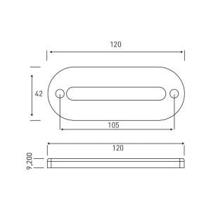 Side Lamba 12 Ledli Neon Sarı - 75-S