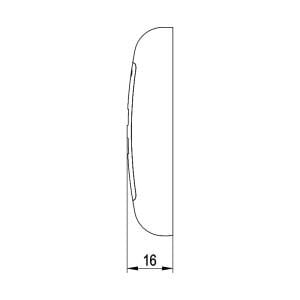 Sanel USB Şarj Düz Tip Siyah Gövde Mavi led 12V/24V SUC16B