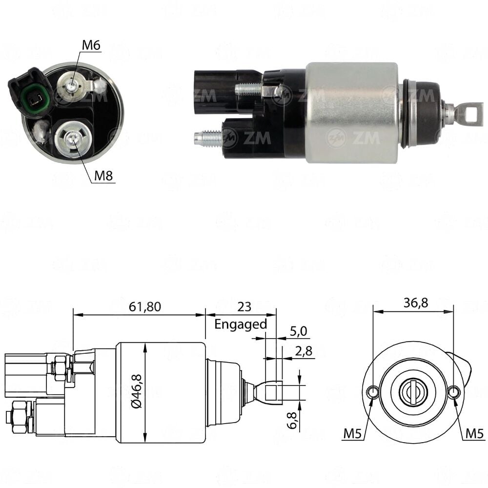 ZM 1281 Marş Otomatiği 12V Toyota Corolla 1.6 - 1.8 - 2.0