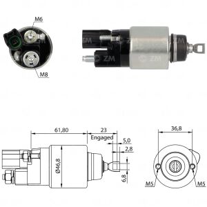 ZM 1281 Marş Otomatiği 12V Toyota Corolla 1.6 - 1.8 - 2.0