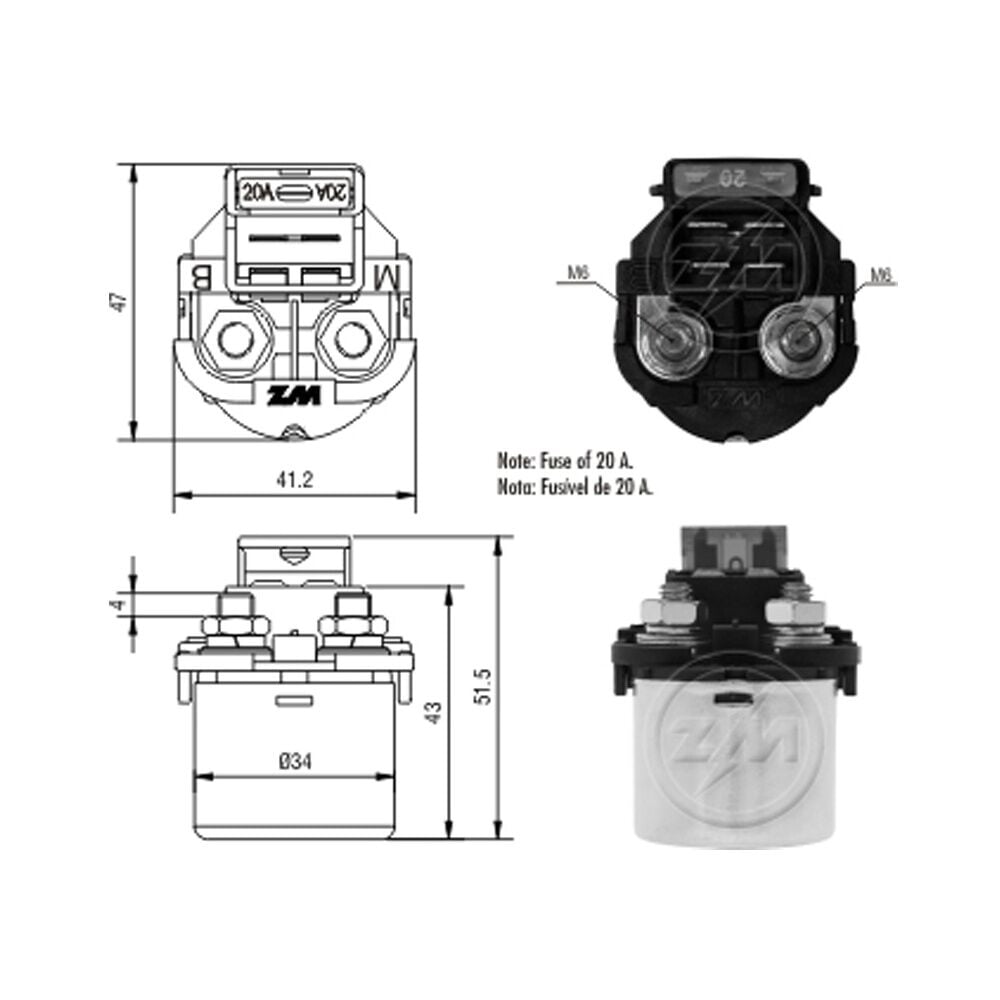 ZM 112 Marş Otomatiği 12V Honda NX 350 Sahara Motosiklet