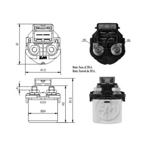 ZM 112 Marş Otomatiği 12V Honda NX 350 Sahara Motosiklet