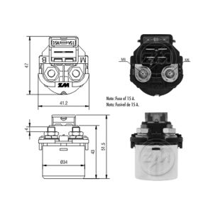 ZM 111 Marş Otomatiği 12V Honda Biz 125 ES - CG 150 - NXR 125 Bros ES - NXR 150 Bros - Titan ES - XLR 125