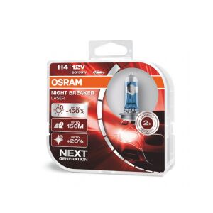 Osram 64193NLHCB 12V H4 %150 Fazla Işık +%20 Beyaz Nıght Laser