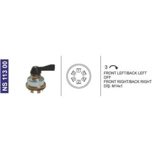Sinyal Anahtarı Fıat Traktör 480-640-Hattat Tarım/Unıversal 4159884 - NS11300