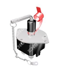 Eng 050310 Devre Kesici 4 Ayaklı (Gümüş KAPLI - 2 Akü Keser)