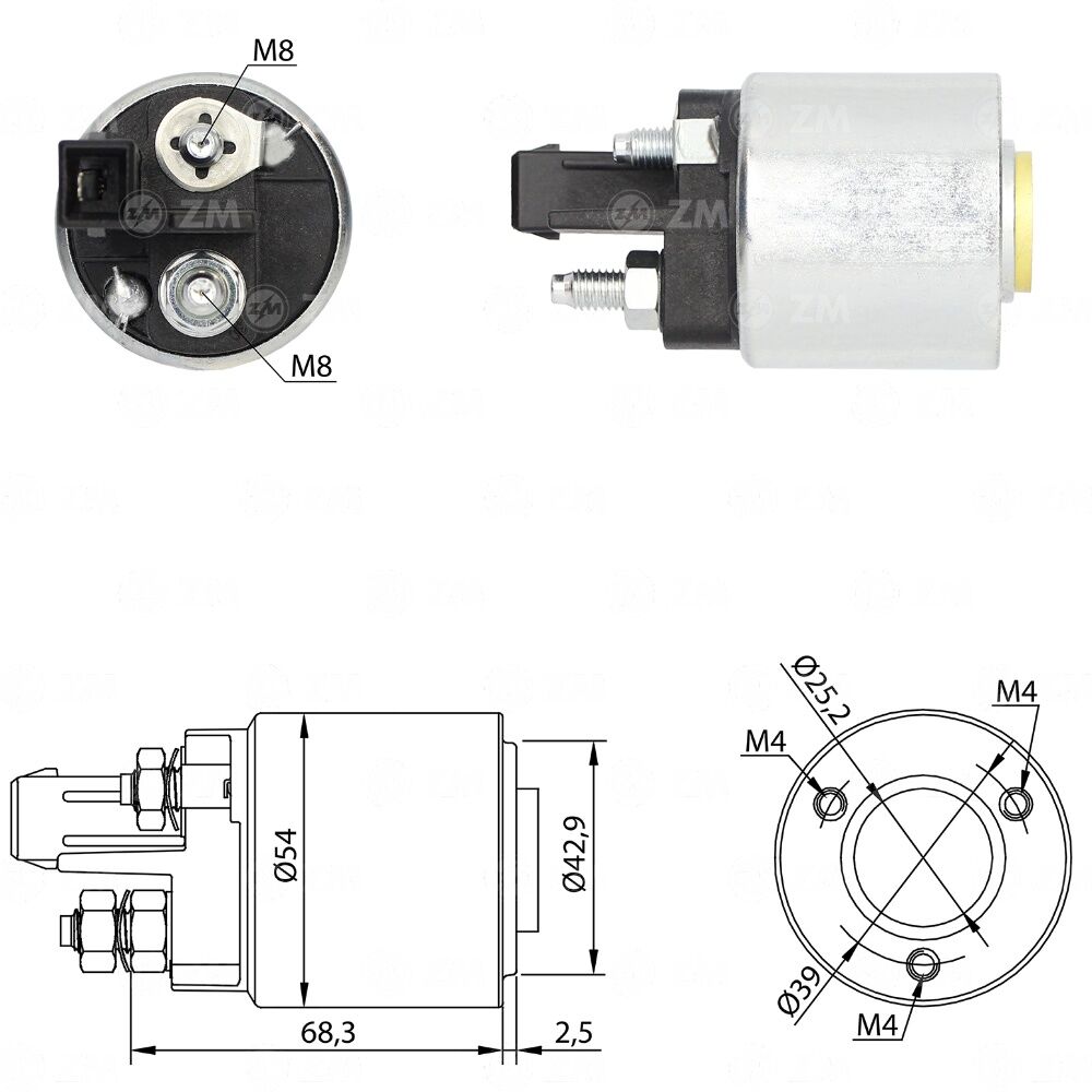 ZM 5492 Marş Otomatiği 12V Valeo Tip Volkswagen Beetle - Bora - Corrado - Golf - Jetta - Passat - Polo - Sharan / Skoda Octavia