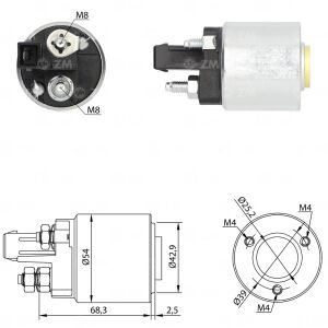 ZM 5492 Marş Otomatiği 12V Valeo Tip Volkswagen Beetle - Bora - Corrado - Golf - Jetta - Passat - Polo - Sharan / Skoda Octavia