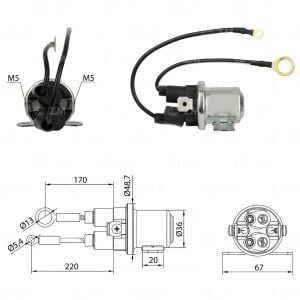 ZM 8408 Marş Yardımcı Otomatiği 24V Çift Kablo Mitsubishi M9T62173 - Volvo - Renault