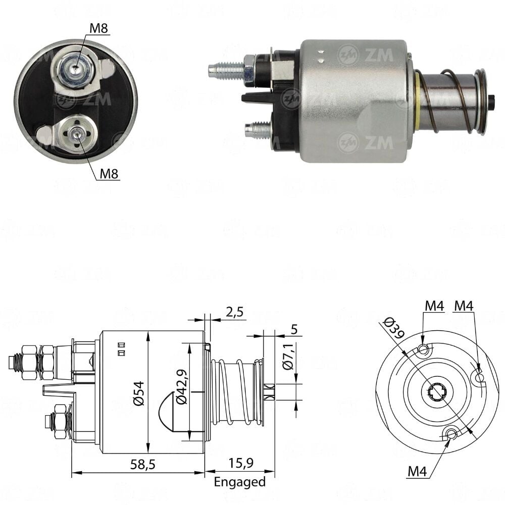 ZM 1495 Marş Otomatiği 12V 5944646