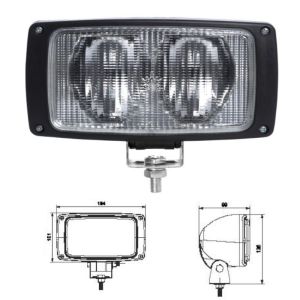 Üniversal Çalışma Lambası Çift H3 Ampüllü Petekli Cam - 201210-P