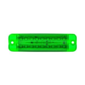 Çift Sıra Parmak Lamba 18 Led'Li 100Mm 12V-24V Yeşil - FR0316-G