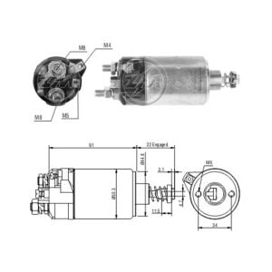 ZM 525 Marş Otomatiği 12V Volkswagen Passat - Skoda 120 - Volvo 240 - Ford