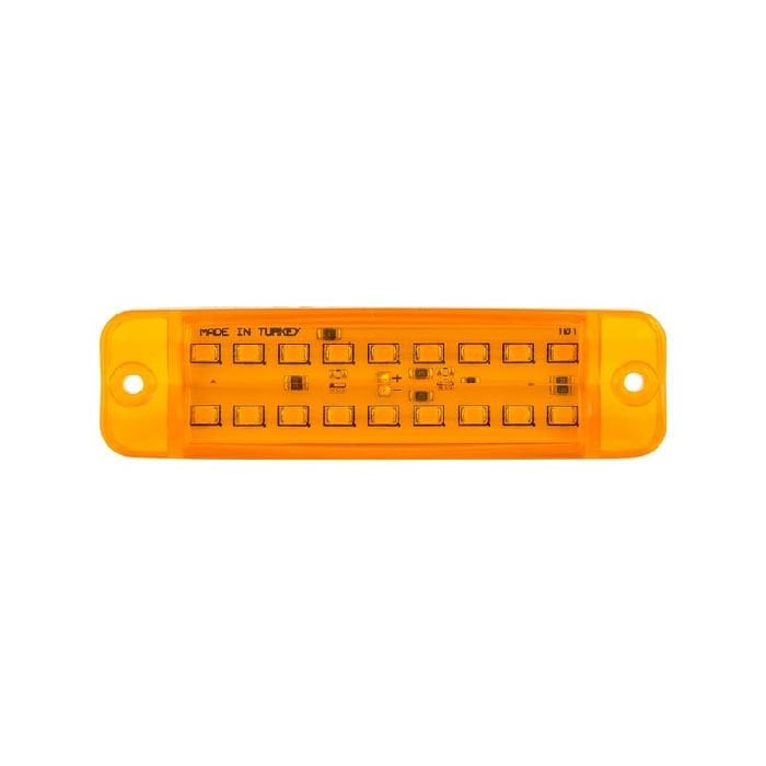 Çift Sıra Parmak Lamba 18 Led'Li 100Mm 12V-24V Sarı - FR0316-Y