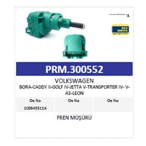 VW Bora Golf 4 Jetta Transporter Fren Müşürü 1C0945511A