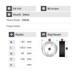 NURSAN 180924 Axor Atego Actros Mercedes
