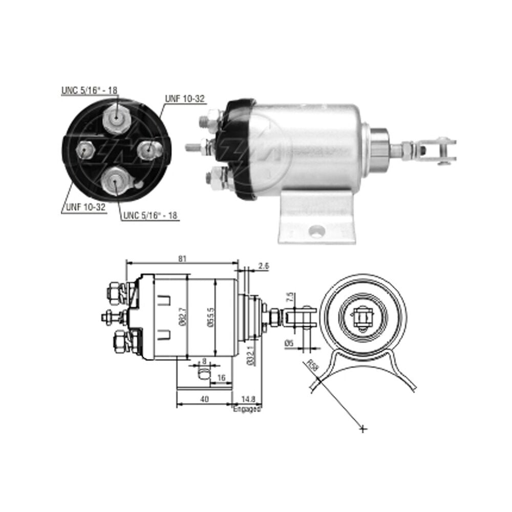 ZM 508 Marş Otomatiği 12V Ford F100 - F350 - F600 - Galaxie - LTD Landau