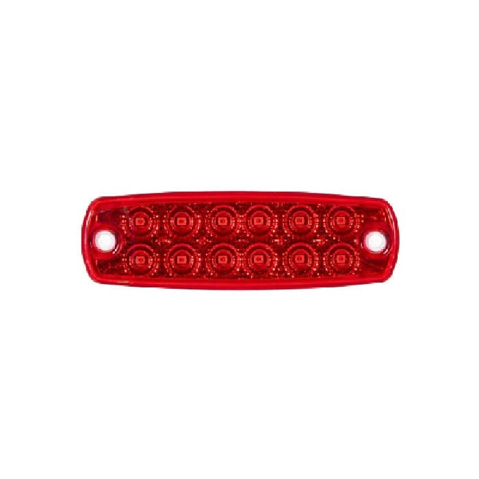 Animasyonlu Lamba 12 Led'Li 115Mm 12V-24V Kırmızı - FR1178-R