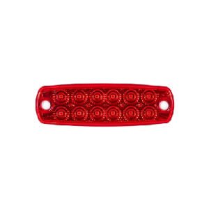 Animasyonlu Lamba 12 Led'Li 115Mm 12V-24V Kırmızı - FR1178-R