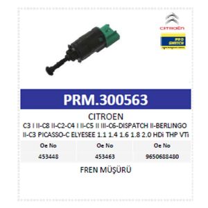 Peugeot Citroen C1 C2 Berlingo Fren Müşürü 9665602380
