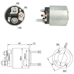 ZM 495 Marş Otomatiği 12V Mercedes-Benz A140 - A160 SVA-0495