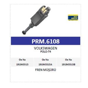 Volkswagen Polo T4 Fren Müşürü 6K0945515