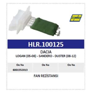 Dacia Logan Sandero Duster Fan Rezistansı (05-12) 6001552013