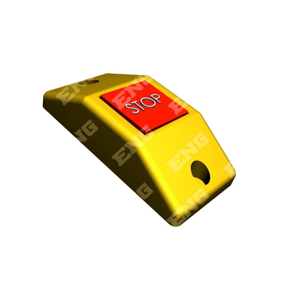Eng 030444 Duracak İkaz Butonu Düz Tip (Stop) - Dik - Sarı