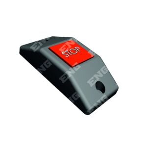 Eng 030440 Duracak İkaz Butonu Düz Tip (Stop) - Dik - Gri