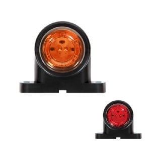 Mini Star Lamba 12 Led'Li 50Mm 12V-24V Sarı - Kırmızı - FR0105-YR
