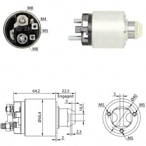 ZM 471 Marş Otomatiği 12V Audi - Citroen - Fiat - Peugeot - Renault - Volkswagen