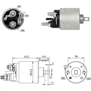 ZM 471 Marş Otomatiği 12V Audi - Citroen - Fiat - Peugeot - Renault - Volkswagen