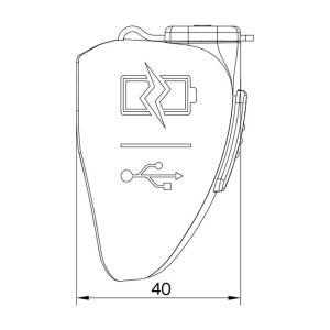 Sanel Usb Şarj Stop Butonlu Küpteşte Montajlı Çift Çıkışlı Suc3B SUC5BYR