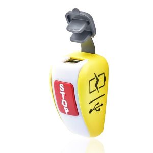 Sanel Stop Butonlu Düz Tip Usb Şarj Ünitesi 12V24V 2A Mavi Ledli SUC6BGR