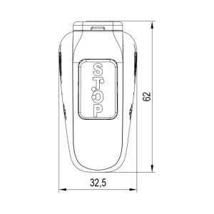 Sanel Stop Butonlu Düz Tip Usb Şarj Ünitesi 12V24V 2A Mavi Ledli SUC6BGR