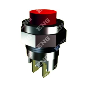 Eng 030212 Metal Buton Gümüş Kontaklı Terminalli (Kırmızı)