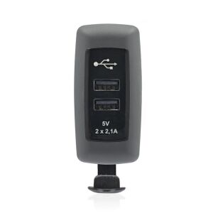 Sanel Usb Şarj Küpteşte Montajlı Çift Çıkış 12//24V 4.2A Suc7 SUC7B.DG
