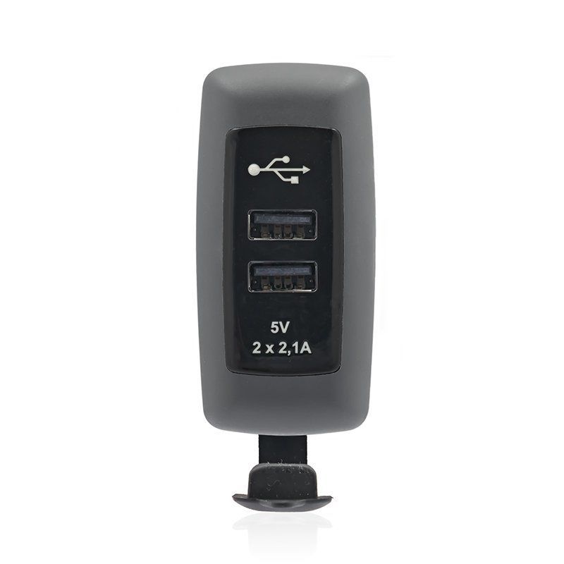 Sanel Usb Şarj Küpteşte Montajlı Çift Çıkış 12//24V 4.2A Suc7 SUC7B.DG