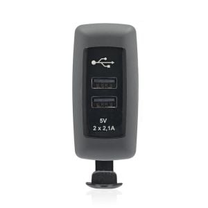 Sanel Usb Şarj Küpteşte Montajlı Çift Çıkış 12//24V 4.2A Suc7 SUC7B.DG
