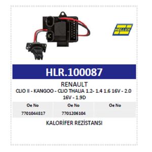 Kalorifer Rezistansı Renault Clıo Iı - Kangoo - Cl