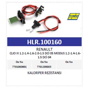 Kalorifer Rezistansı Renault Clıo Iıı 1.2-1.4-1.6-