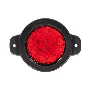 Yuvarlak İşaret Lamba Petekli Cam 9 Led'Li 12V-24V Kırmızı - FR0162-R