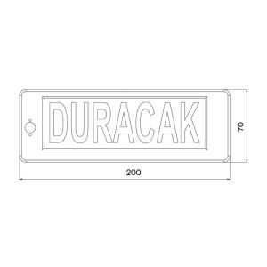Sanel Sdıar12 Gösterge 12 Volt Duracak Yazılı SDIAR12