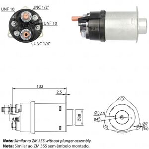 ZM 455 Marş Otomatiği 12V 37MT Perkins