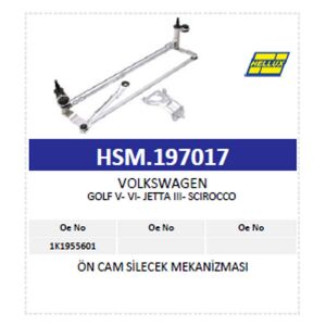 Ön Cam Silecek Mekanizması Vw Golf V- Vı- Jetta Iı