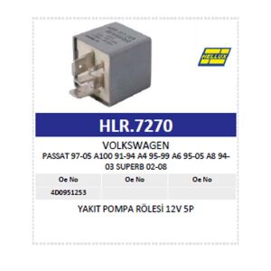 Passat A100 A4 A6 A8 Super B Yakıt Pompa Rölesi 4D0951253