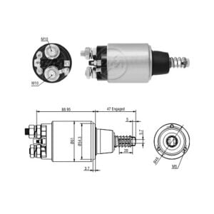 ZM 4639 Marş Otomatiği 12V Case