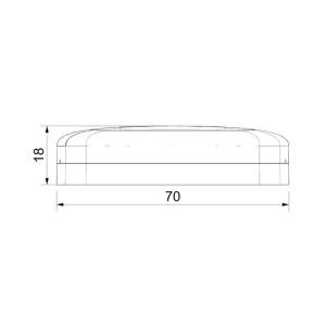 Sanel 12V/24V Kayar Yazılı Termometreli Saat Yüzey Monta SDSAR